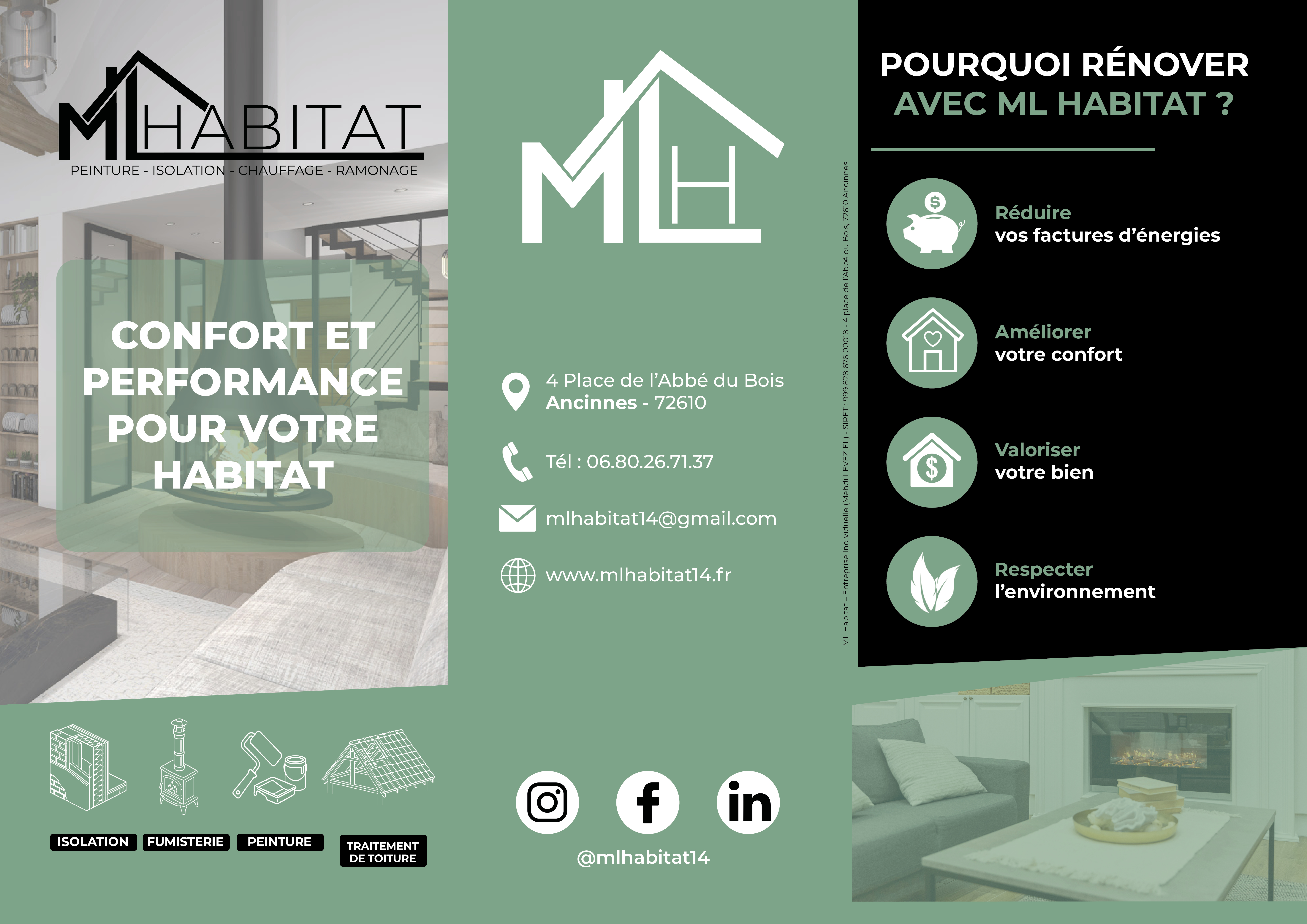 ML Habitat — Dépliant commercial